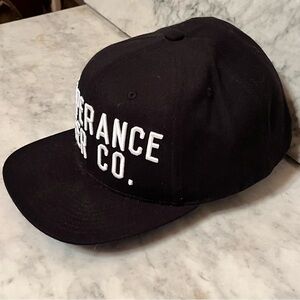 Black Embroidered Temperance Beer Company Snapback Hat - Men Accessories